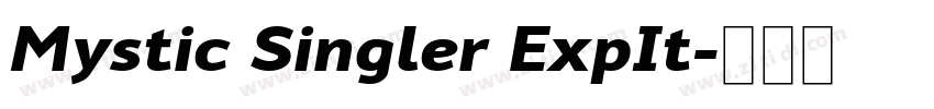 Mystic Singler ExpIt字体转换